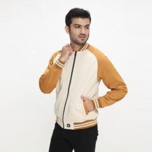 d&f CVC Jaket bomber pria - raglan cream