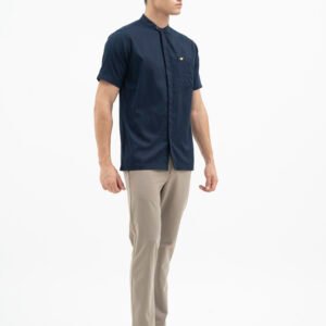 Jack Nicklaus Prestigio Kemeja Pria Lengan Pendek Slim Fit Navy