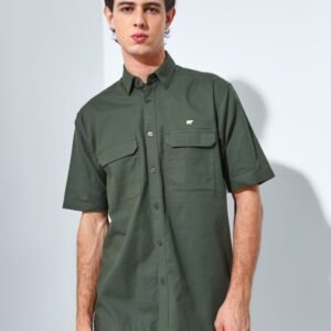 Jack Nicklaus Oyarzabal Kemeja Pria Lengan Pendek Regular Army Green