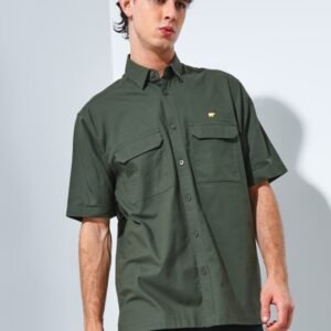 Jack Nicklaus Oyarzabal Kemeja Pria Lengan Pendek Regular Army Green