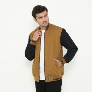 d&f Napoleon Jaket shoulder cut & sewn pria- Cream