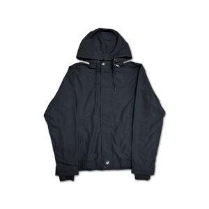 d&f Jaket Hoodie Parasut-Hitam