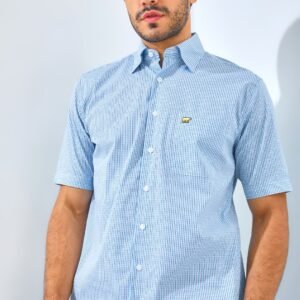 Jack Nicklaus Sciacca Tottenham Plaid Short Sleeve Sea Fornt