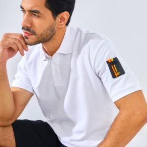 Jack Nicklaus Bariton Polo Shirt Pria Regular Fit White