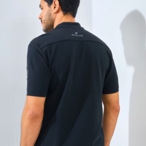 Jack Nicklaus Bariton Polo Shirt Pria Regular Fit Black