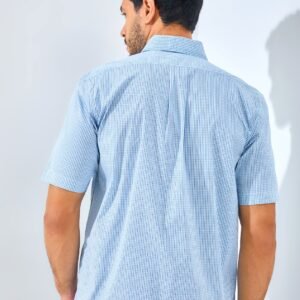 Jack Nicklaus Sciacca Tottenham Plaid Short Sleeve Sea Fornt