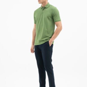 Jack Nicklaus Jazz Polo Shirt Pria Regular Fit Kale Green