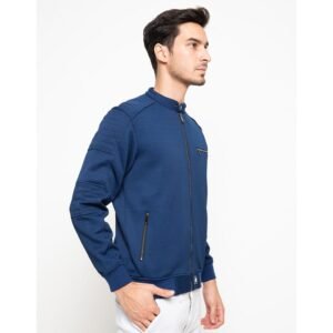 d&f Jaket pria bomber casual - Navy