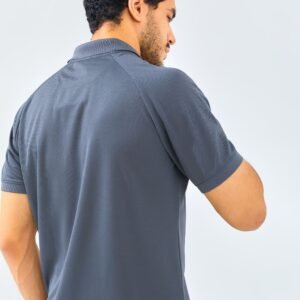 Jack Nicklaus Ferris Polo Shirt Pria Slim Fit Iron Gate