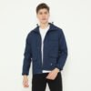 d&f jaket parachute parka - navy