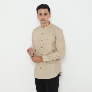 d&f x Izzue Kemeja Koko L/S Kaza – Cream