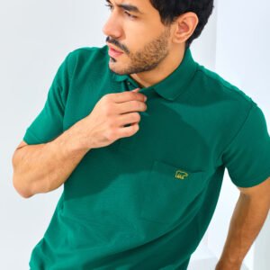 Jack Nicklaus Gallant Polo Shirt Pria Regular Fit Evergreen