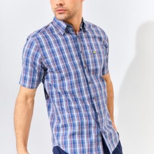 Jack Nicklaus Arturo Chelsea Plaid Short Sleeve Deep Shadow