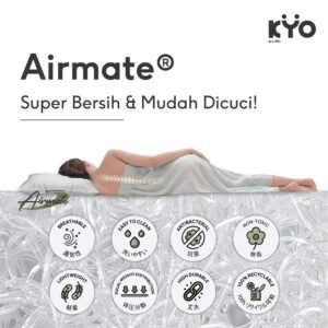 KYO Knot Your Ordinary Airmate Topper Mattress / Alas Kasur / Pelapis Kasur / Pelindung Kasur / Matras Kasur