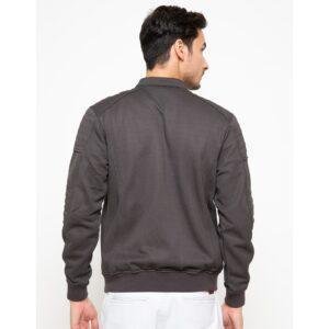 d&f CVC Jaket pria Bomber cut & sewn - Abu tua