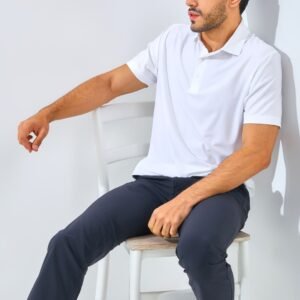 Jack Nicklaus Sicily Premium Solid Stripe Polo Bright White