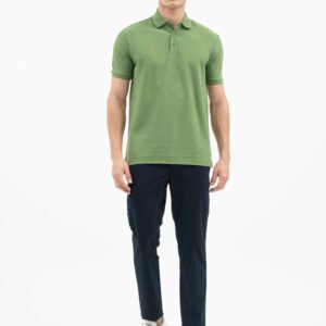 Jack Nicklaus Jazz Polo Shirt Pria Regular Fit Kale Green