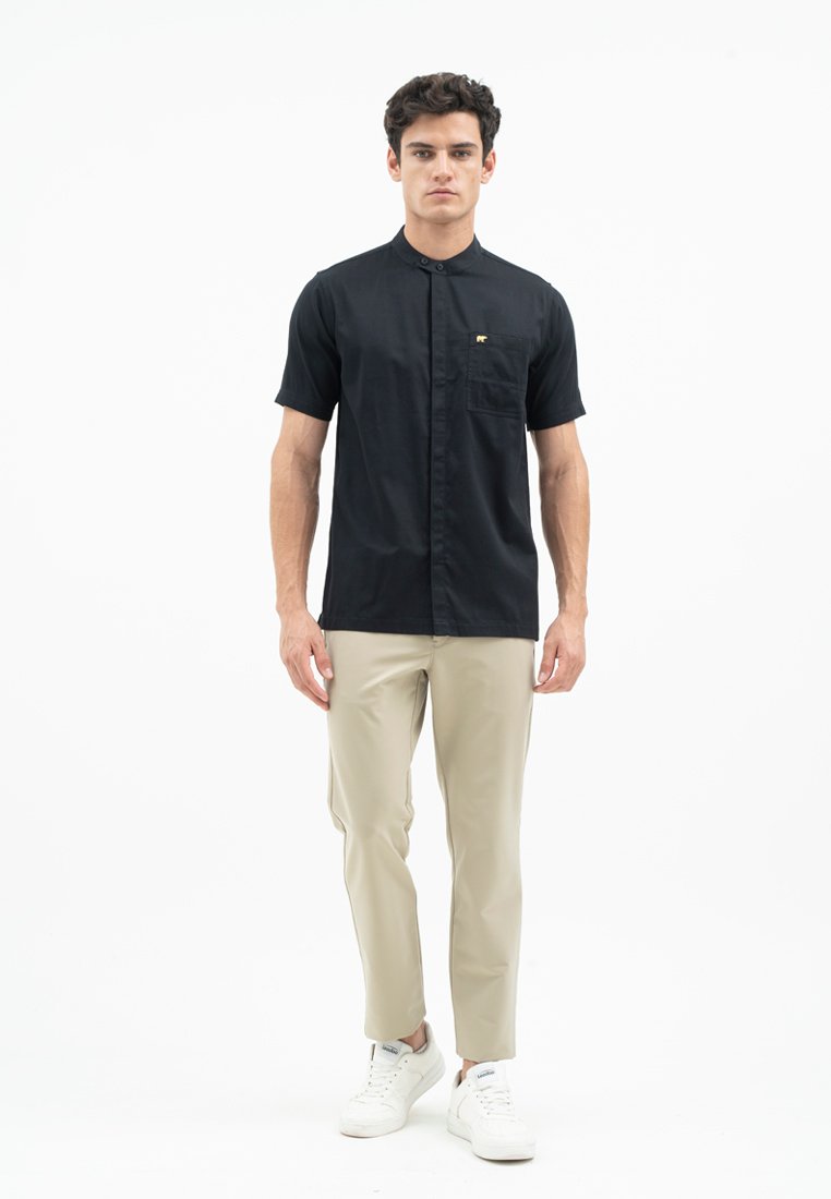 Jack Nicklaus Prestigio Kemeja Pria Lengan Pendek Slim Fit Black - Image 4