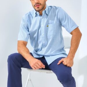 Jack Nicklaus Sciacca Tottenham Plaid Short Sleeve Sea Fornt