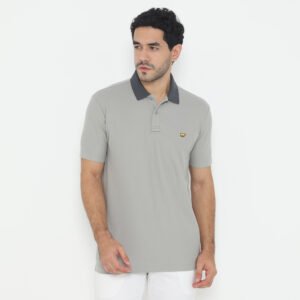 Jack Nicklaus Elantra Polo Shirt Pria Regular Fit Light Grey