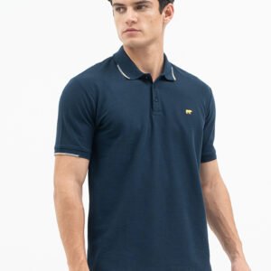 Jack Nicklaus Echo Polo Shirt Pria Regular Fit Navy
