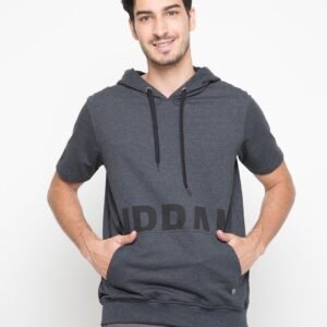 d&f Sweatshirt Hoodie Lengan Pendek Urban - Grey