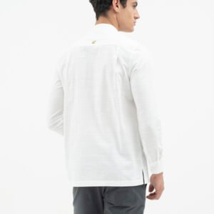 Jack Nicklaus Jet Set Kemeja Pria Lengan Panjang Slim Fit Broken White