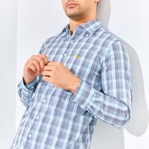 Jack Nicklaus Fraser Knightsbridge Large Check Long Sleeve Sea Foam