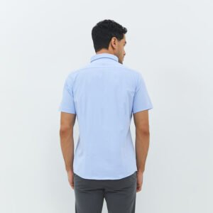 Jobb Elton Kemeja Pria Lengan Pendek Slim Fit Biru
