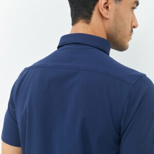 Jobb Elton Kemeja Pria Lengan Pendek Slim Fit Navy
