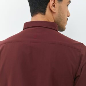 Jobb Elton Kemeja Pria Lengan Pendek Slim Fit Wine