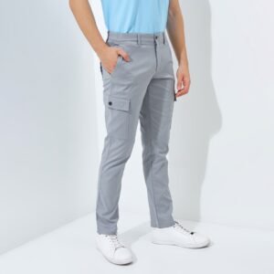 Jack Nicklaus Jaguar Celana Panjang Pria Slim Fit Light Grey