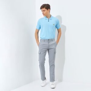 Jack Nicklaus Jaguar Celana Panjang Pria Slim Fit Light Grey