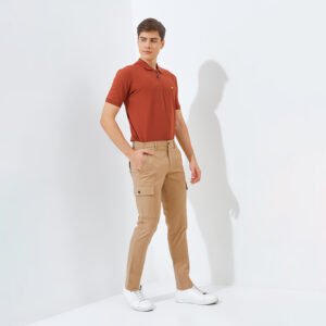 Jack Nicklaus Jaguar Celana Panjang Pria Slim Fit Khaki