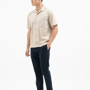 Jack Nicklaus Prodigy Kemeja Pria Lengan Pendek Regular Fit Khaki