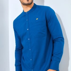 Jack Nicklaus Magnifica Kemeja Pria Lengan Panjang Slim Fit Dark Turquoise