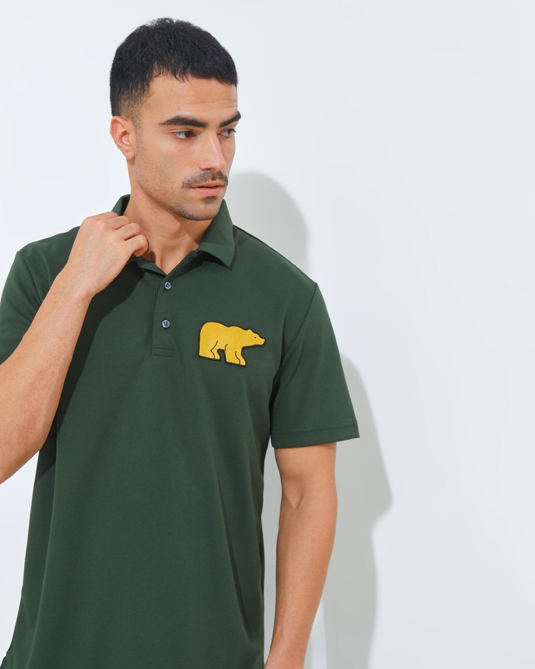 Jack Nicklaus Dorsett Premium Big Bear Polo Olive Shadow - Image 2