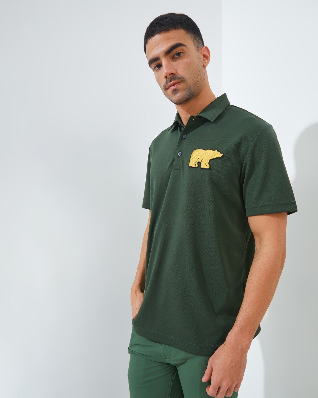 Jack Nicklaus Dorsett Premium Big Bear Polo Olive Shadow - Image 3