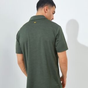 Jack Nicklaus Fourseasons Premium Tonal Two Color Solid Polo Olive Shadow