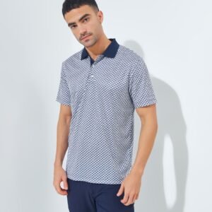 Jack Nicklaus Hennesy Premium All Over Printed Polo Classic Navy
