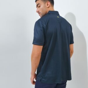 Jack Nicklaus Intercontinental Premium Tile Printed Polo Classic Navy