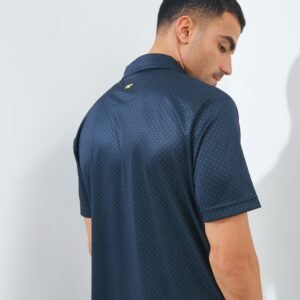 Jack Nicklaus Intercontinental Premium Tile Printed Polo Classic Navy