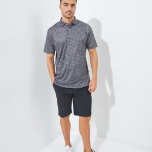 Jack Nicklaus Intercontinental Premium Tile Printed Polo Caviar