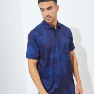 Jack Nicklaus Kowloon Premium Random Print Polo Classic Navy