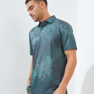 Jack Nicklaus Kowloon Premium Random Print Polo Olive Shadow