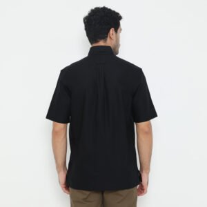 Jack Nicklaus Chester Kemeja Pria Lengan Pendek Regular Fit Hitam