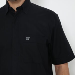 Jack Nicklaus Chester Kemeja Pria Lengan Pendek Regular Fit Hitam