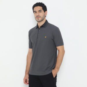 Jack Nicklaus Prospero Polo Shirt Pria Regular Fit Iron Gate
