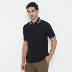 Jack Nicklaus Archibald Polo Shirt Pria Regular Fit Hitam