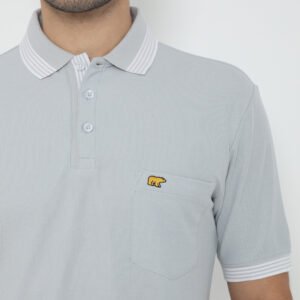 Jack Nicklaus Archibald Polo Shirt Pria Regular Fit Light Grey